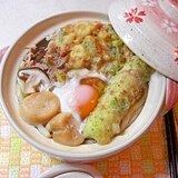 寒い日には熱々鍋焼きうどん♪